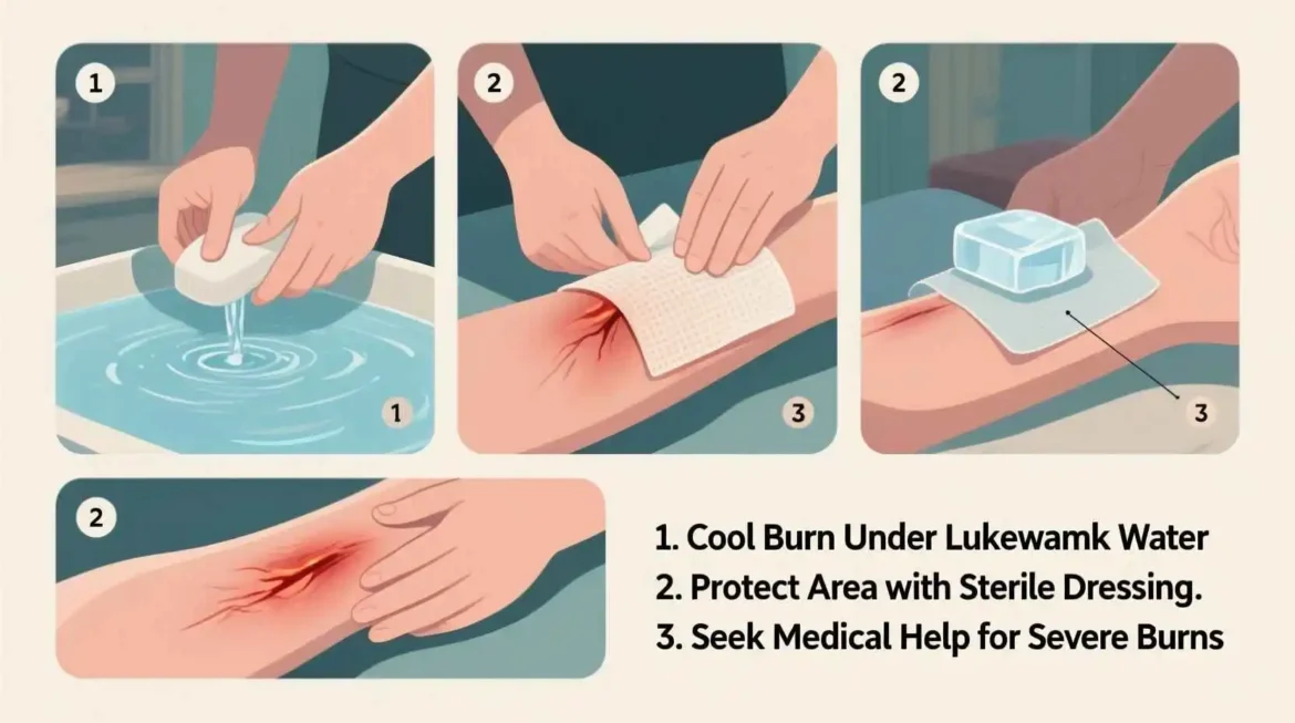 Burn first aid Burn first aid